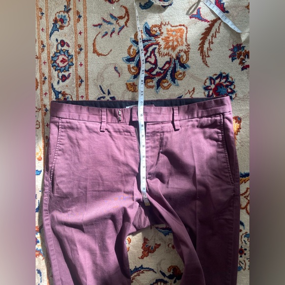 Acne Studios - Burgundy Max Satin Dress Pants - Picture 7 of 7